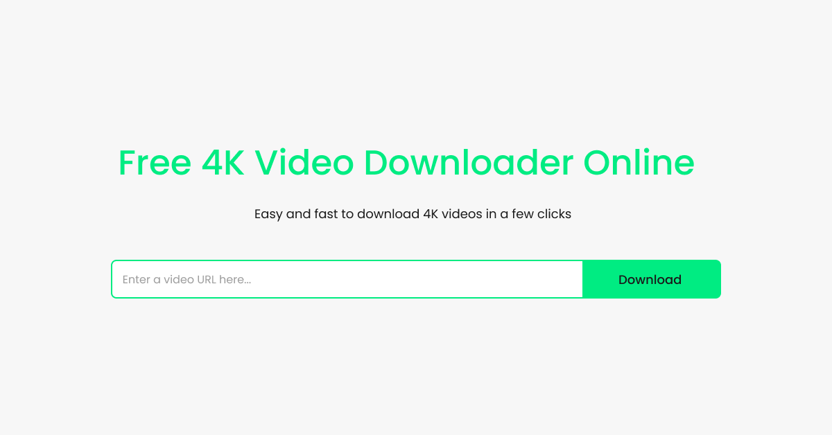 best 4k video online downloader